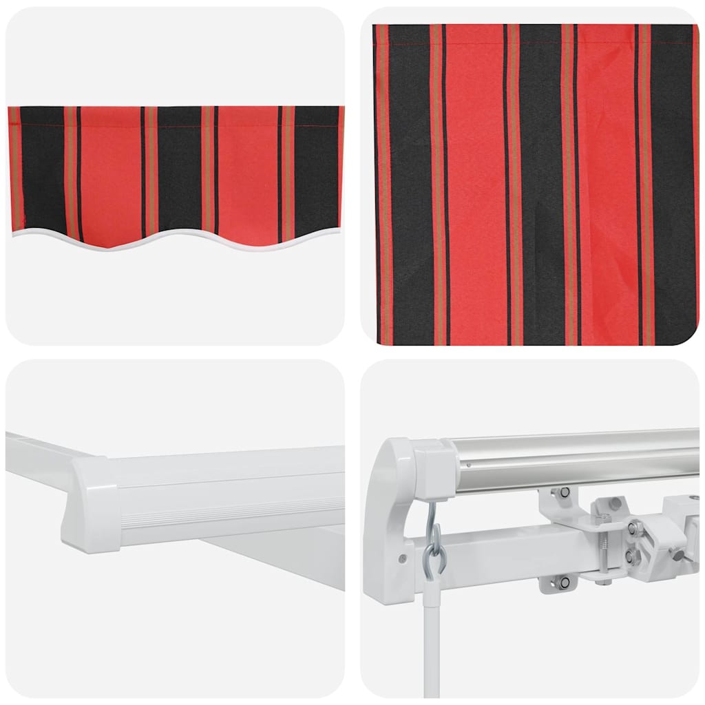 Skrovita tenda Narančasta 350 x 200 cm tkanina