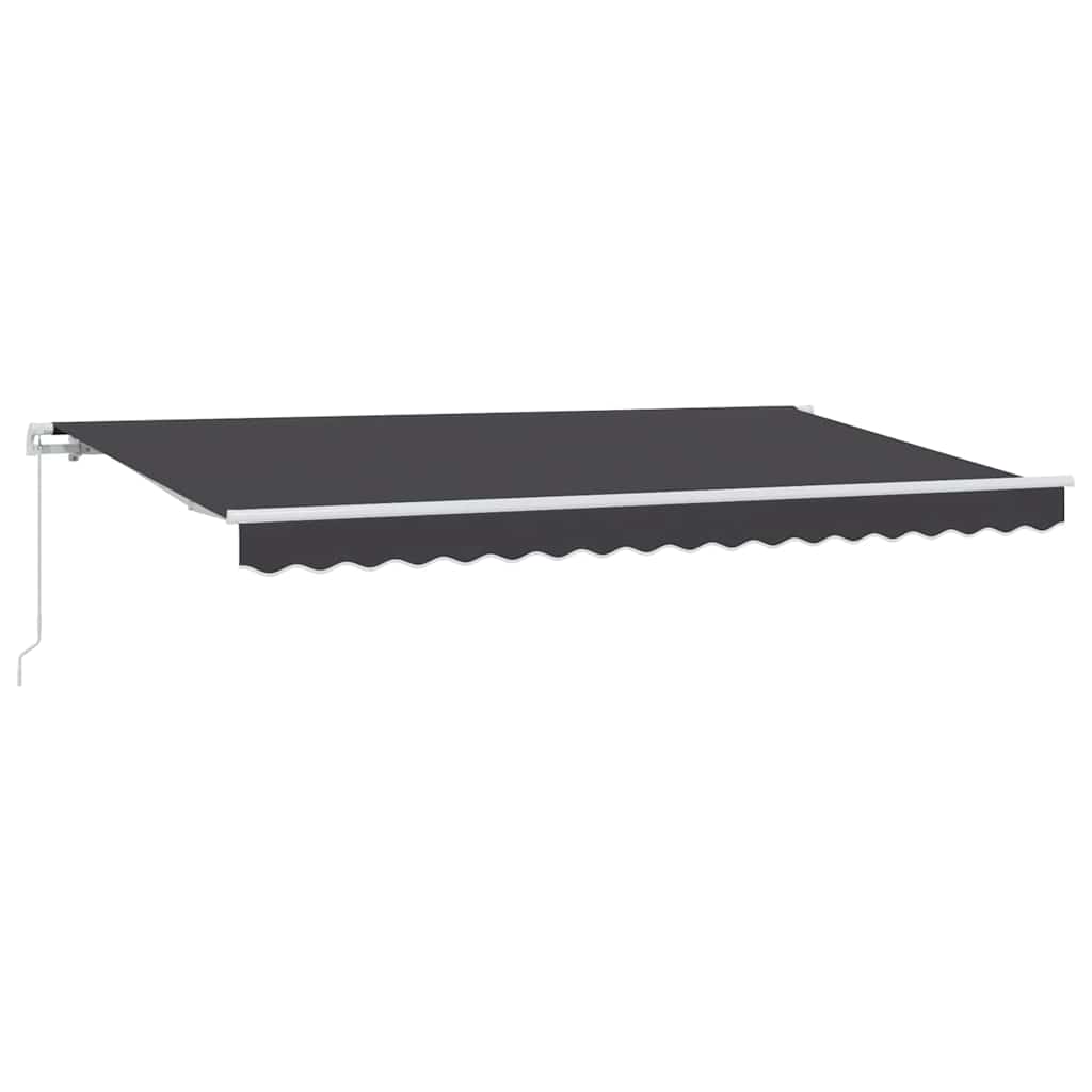 Skrovita tenda Antracit 400 x 200 cm tkanina