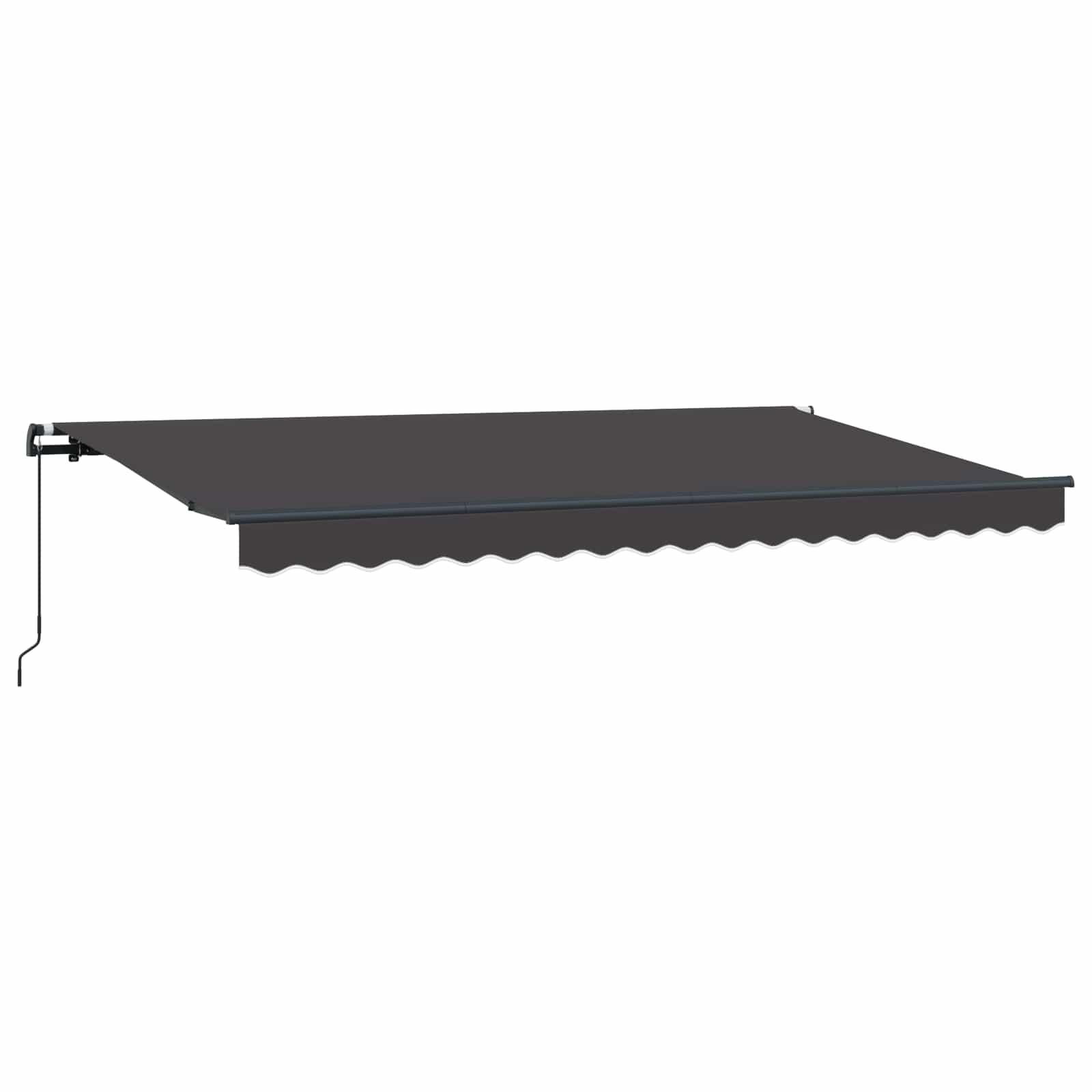 Skrovita tenda Antracit 400 x 200 cm tkanina