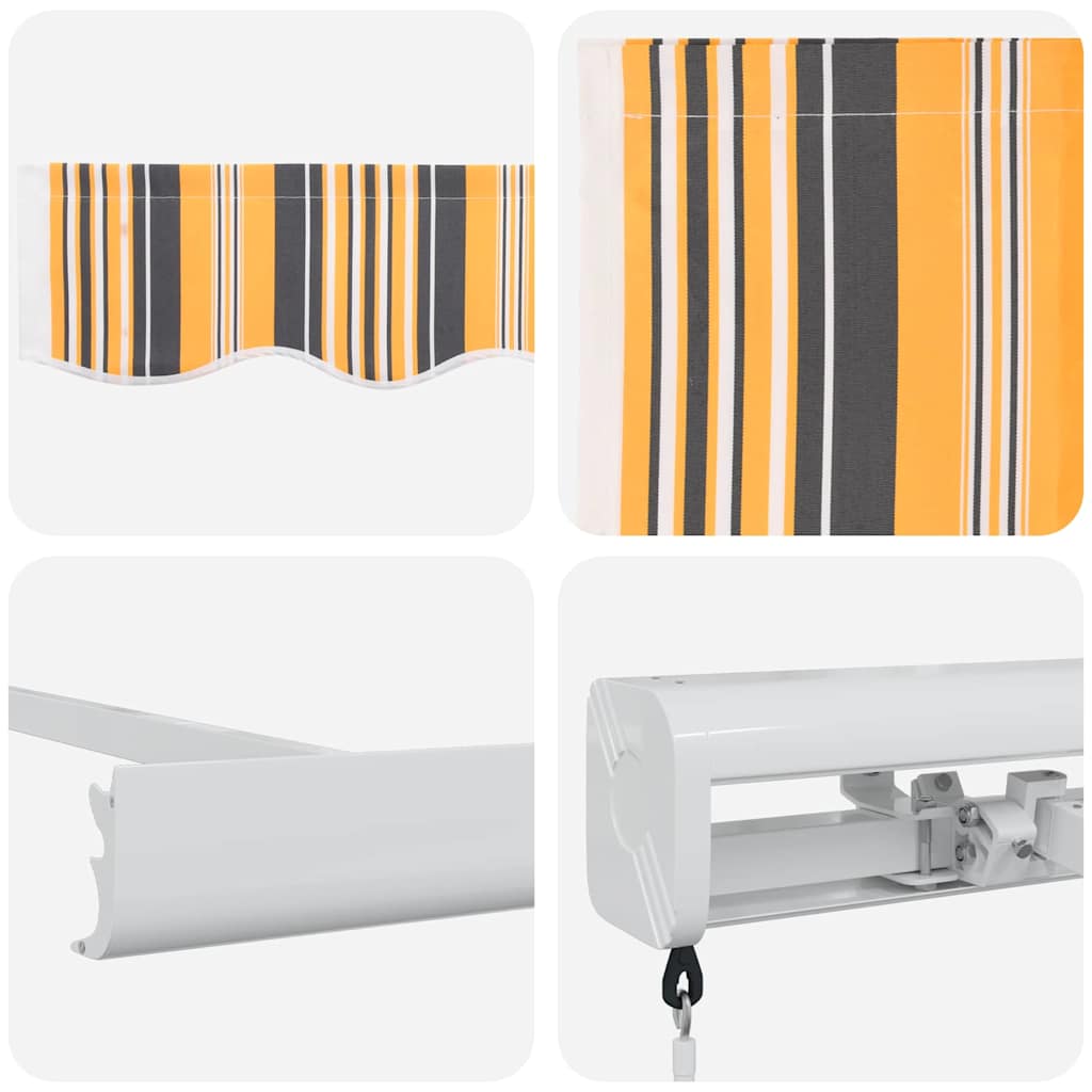 Povlačivi tende Šareni 300 x 250 cm Platno i Aluminij