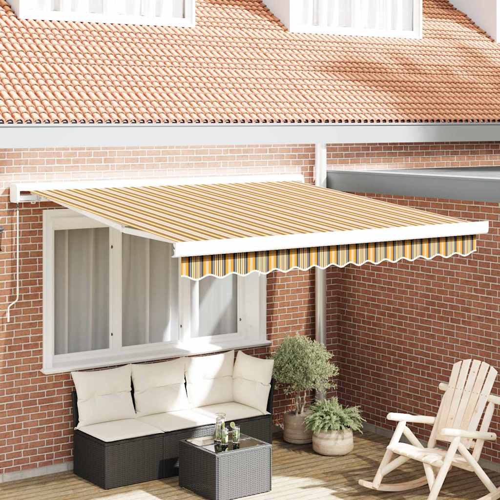 Povlačivi tende Šareni 300 x 250 cm Platno i Aluminij