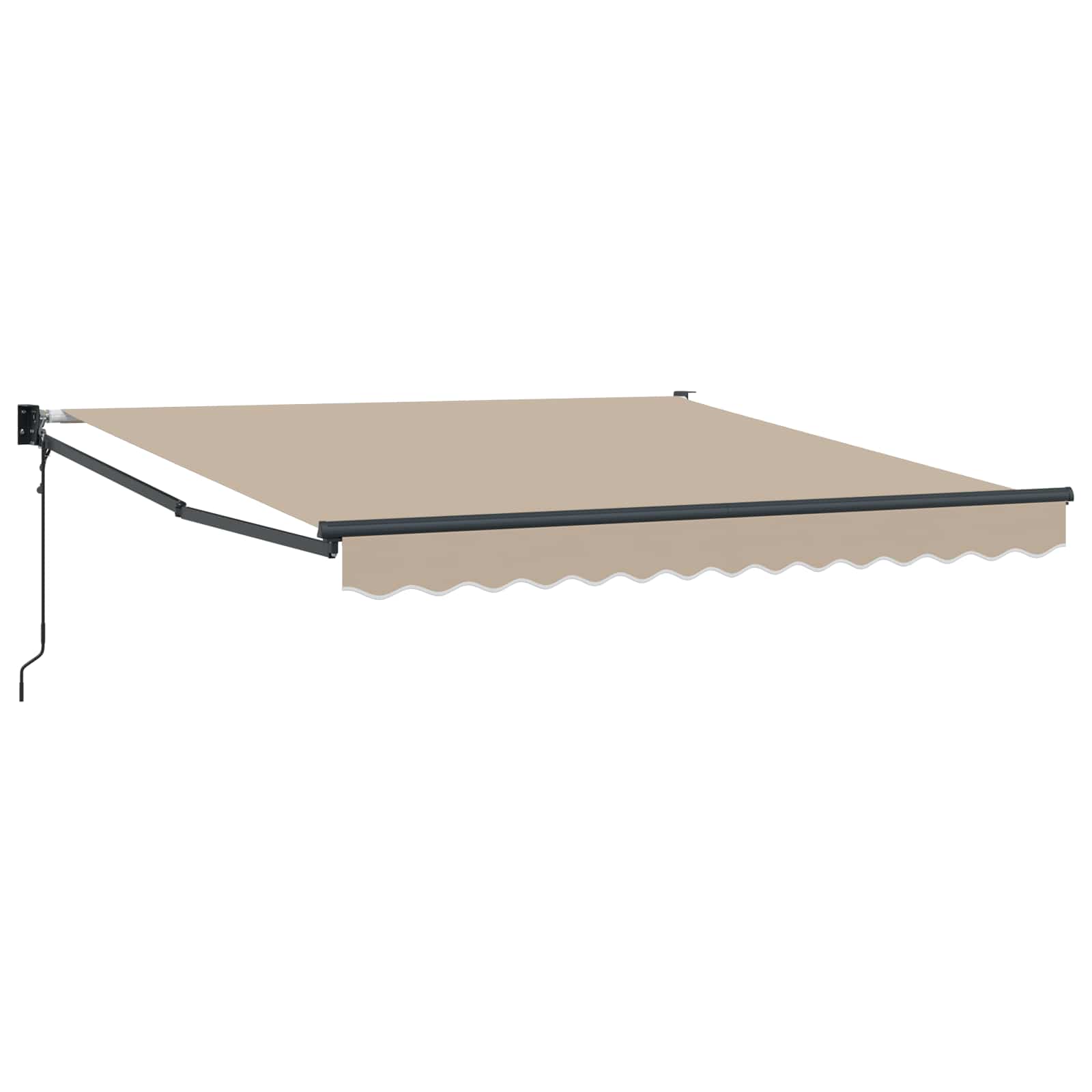 Nadstrešnica Bež 300 x 250 x 165 cm Poliester i metal