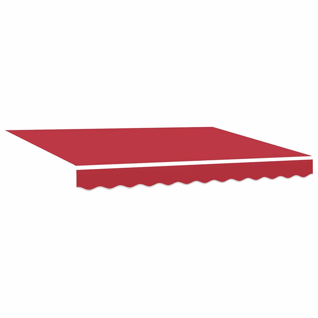 Skrovita tenda Crvena 300 x 250 cm Poliester i aluminij
