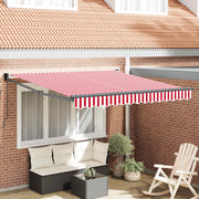 Povlačivi tende Crvena i bijela 350 x 250 cm