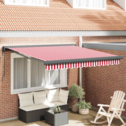 Povlačivi tende Crvena i bijela 350 x 250 x 165 cm