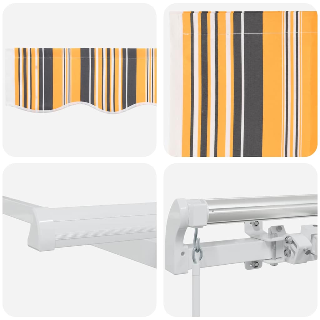 Povlačivi tende Šareni 350 x 250 cm Poliester i aluminij
