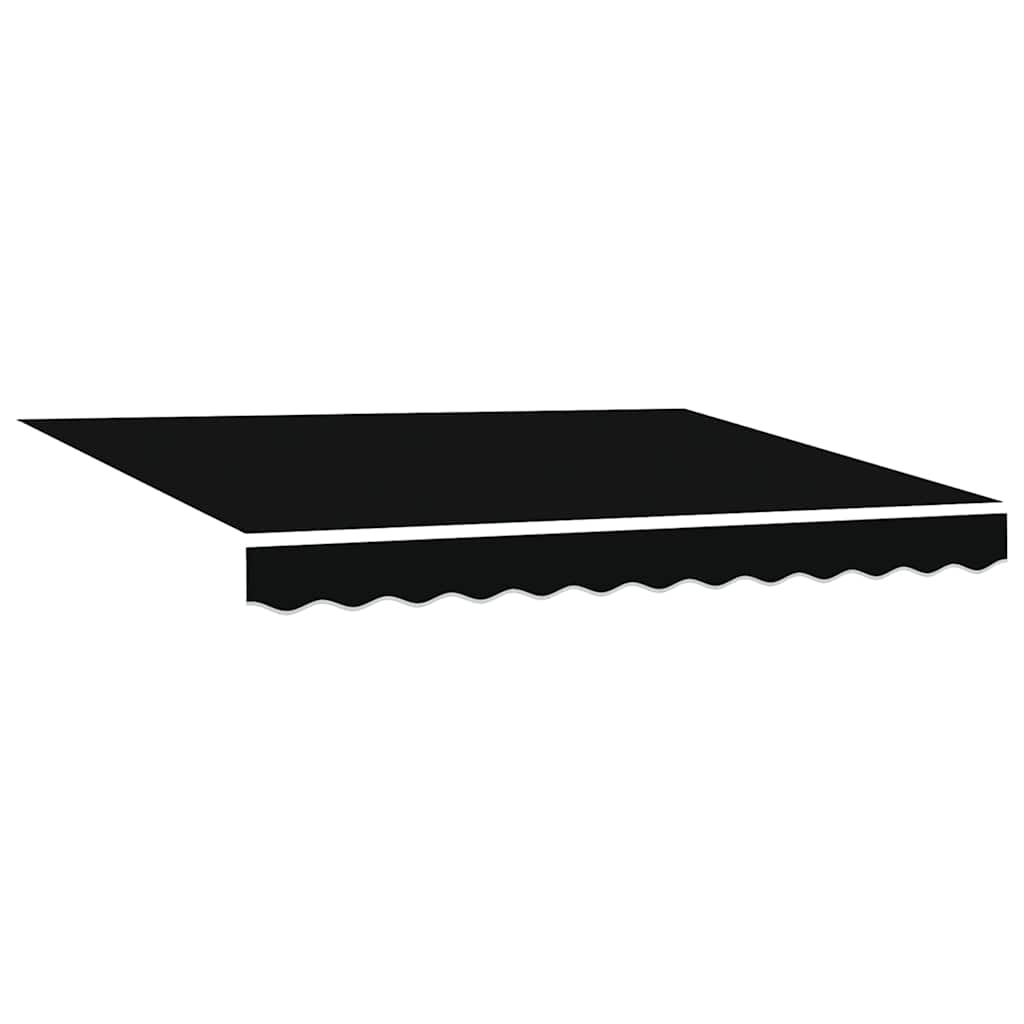 Povlačivi tende Crna 350 x 250 cm Tkanina i Aluminij