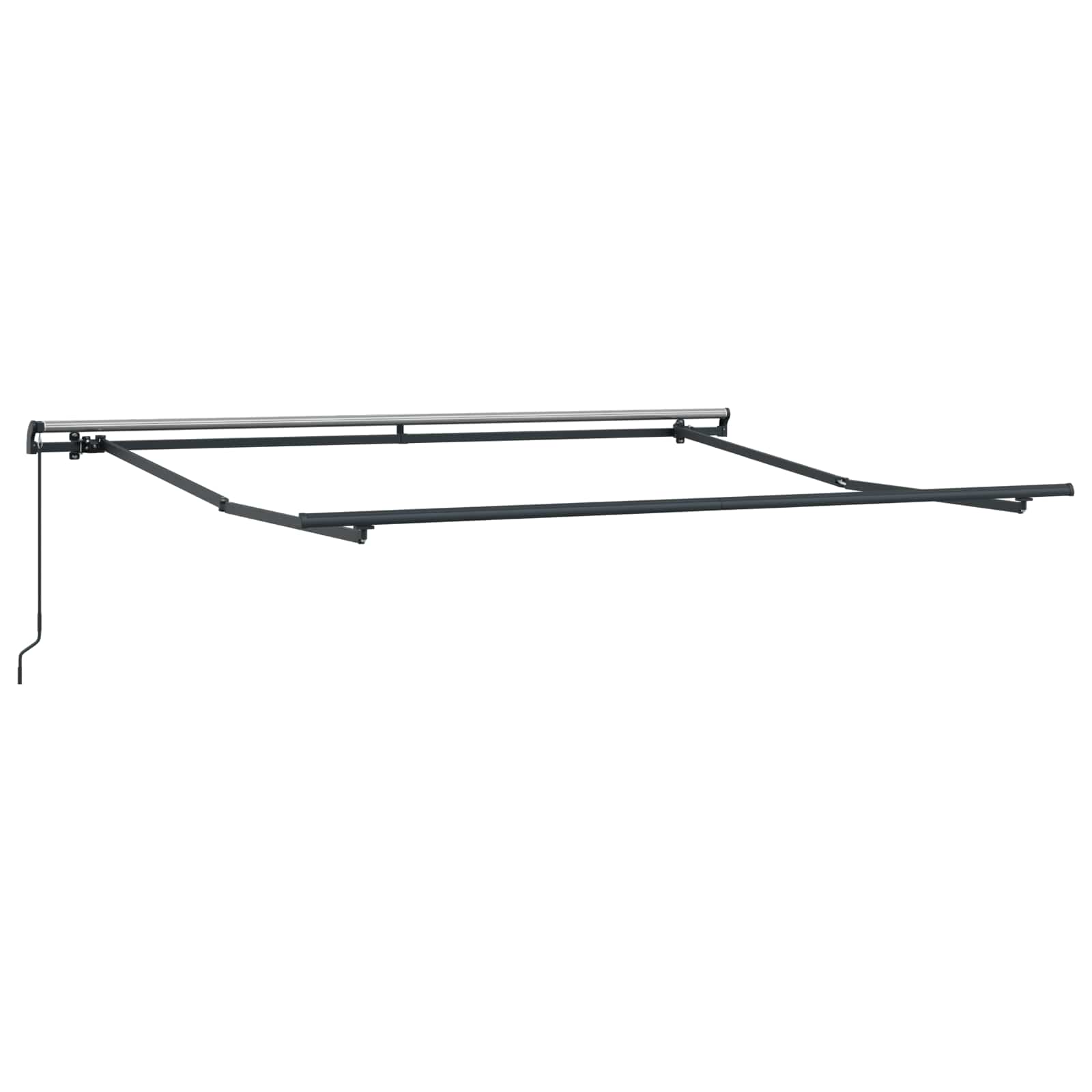 Povlačivi tende Crna 350 x 250 cm Poliester i aluminij