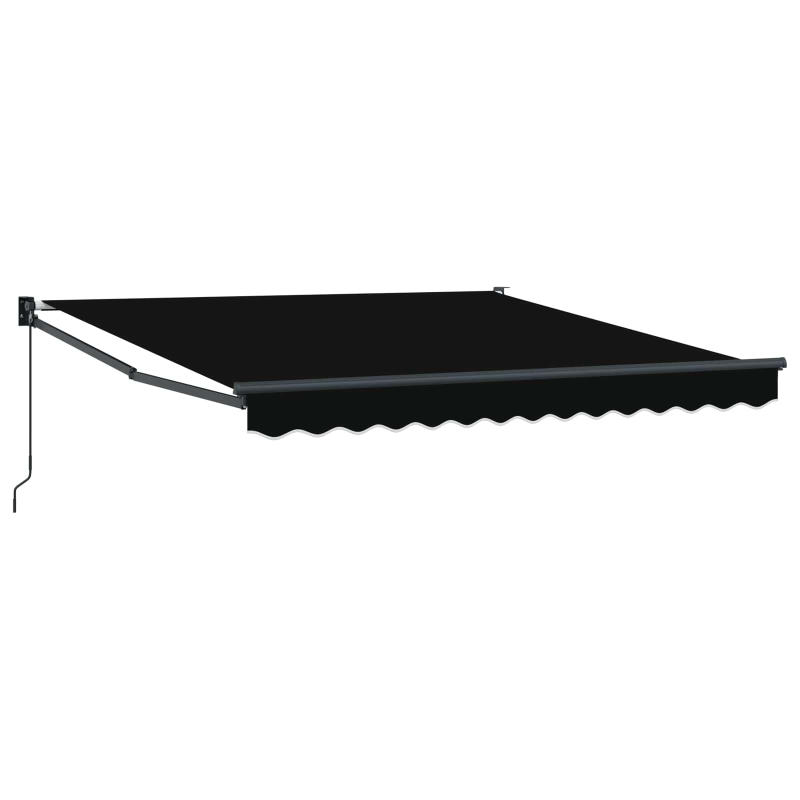 Povlačivi tende Crna 350 x 250 cm 100% Poliester i Aluminij