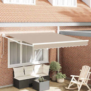 Povlačivi tende Bež 350 x 250 cm 100% Poliester i Aluminij