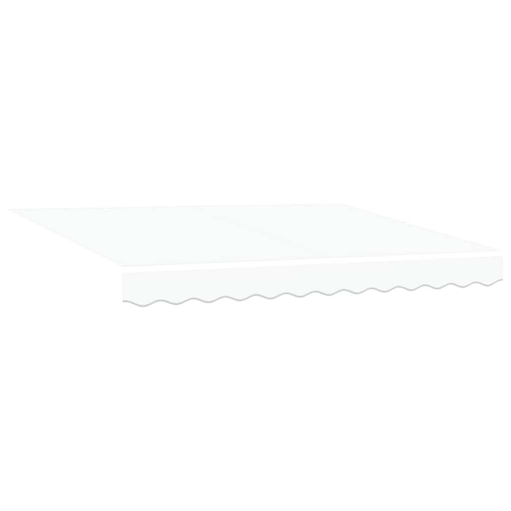 Povlačivi tende Bijela 350 x 250 cm Tkanina i Aluminij