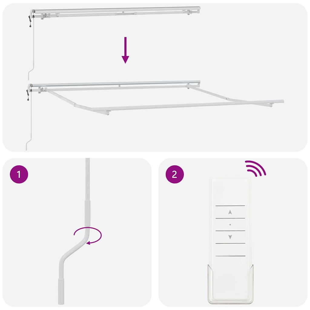 Povlačivi tende Svjetlosiva 350 x 250 cm Tkanina i Aluminij