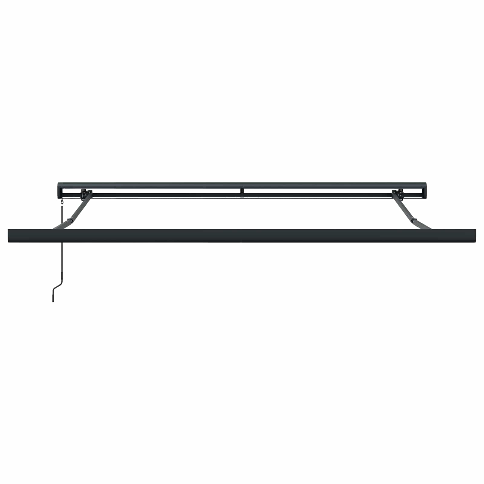 Povlačivi tende Crvena 350 x 250 cm Platno i Aluminij