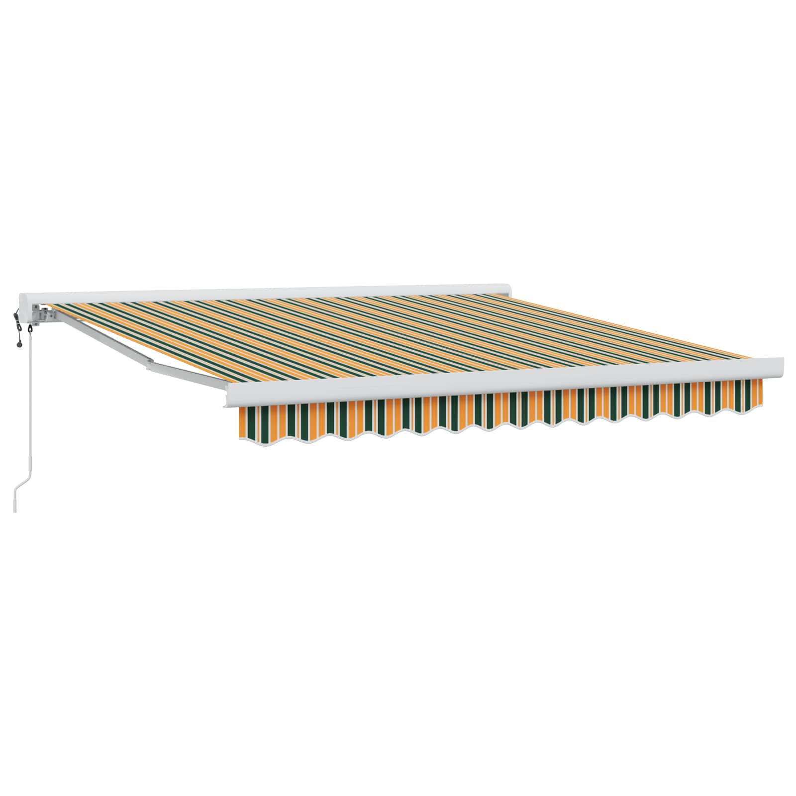 Povlačivi tende Zelena i žuta 350 x 250 x 165 cm