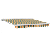Povlačivi tende Zelena i žuta 350 x 250 x 165 cm