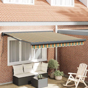 Povlačivi tende Zelena i žuta 350 x 250 x 165 cm