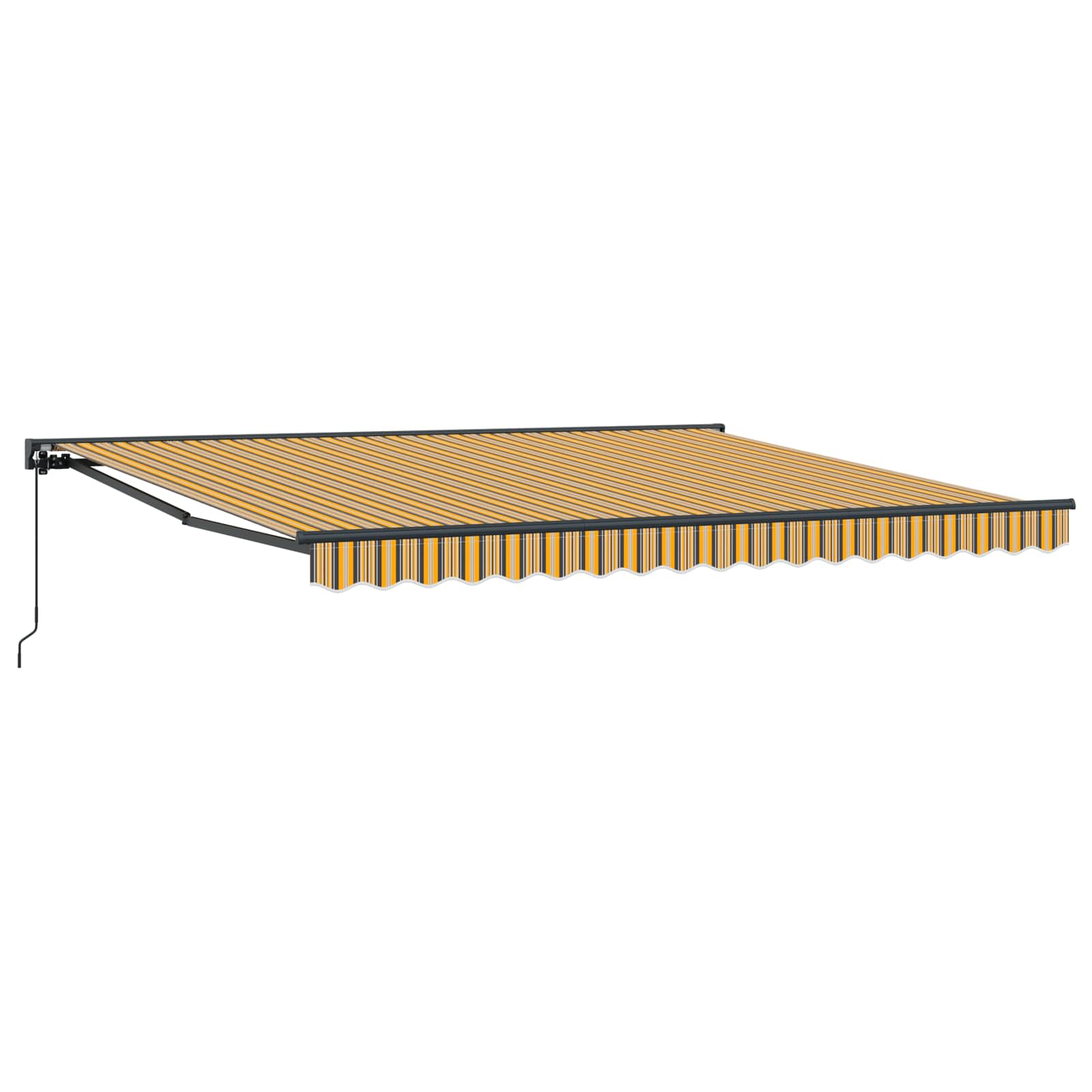 Okvir tende Žuta i Siva 400 × 300 cm Poliester s PU premazom