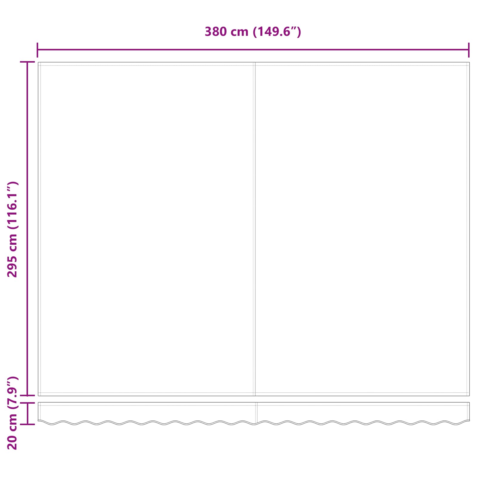Okvir tende Žuta i Siva 400 × 300 cm Poliester s PU premazom