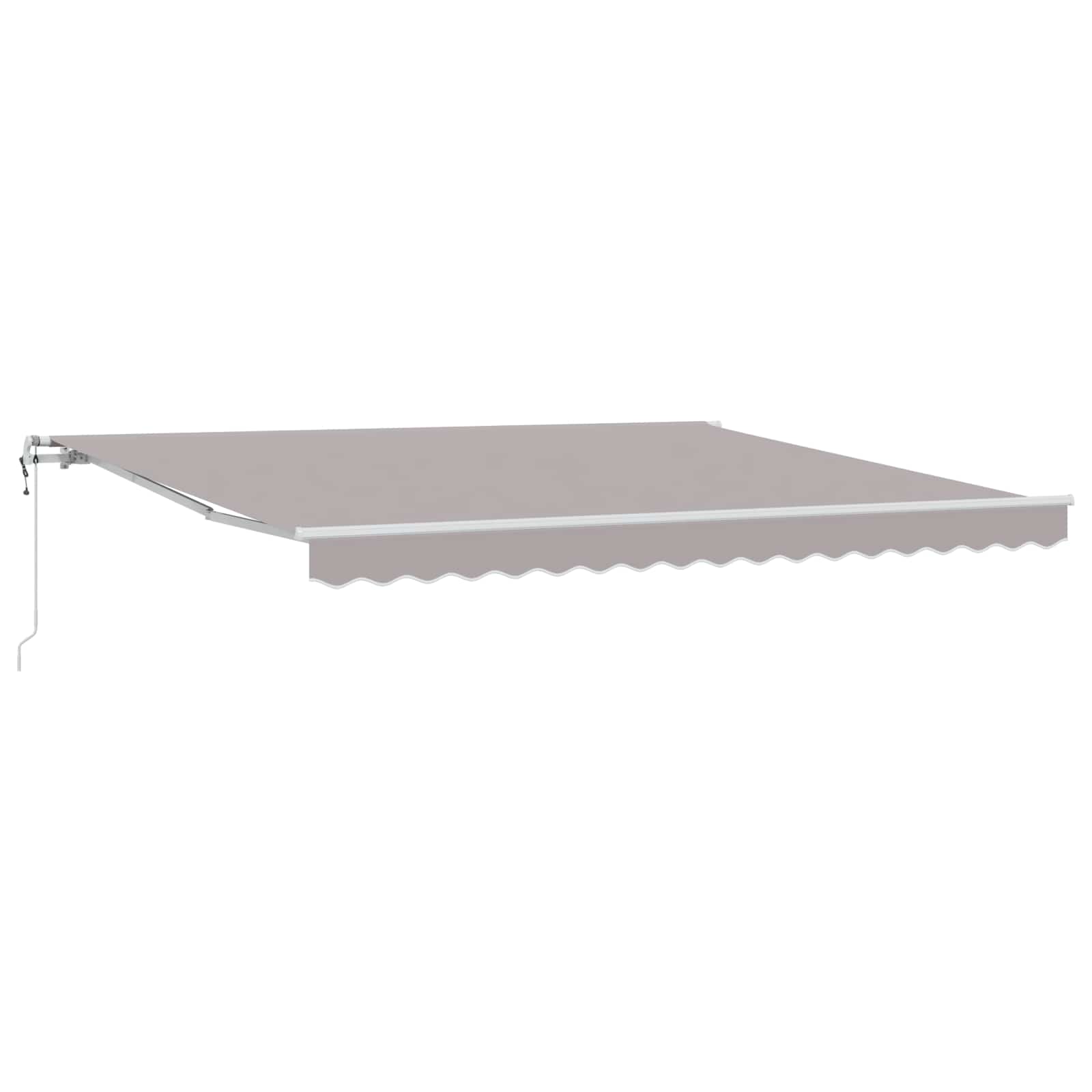 Povlačivi tende Svjetlosiva 400 × 300 cm Tkanina i Aluminij