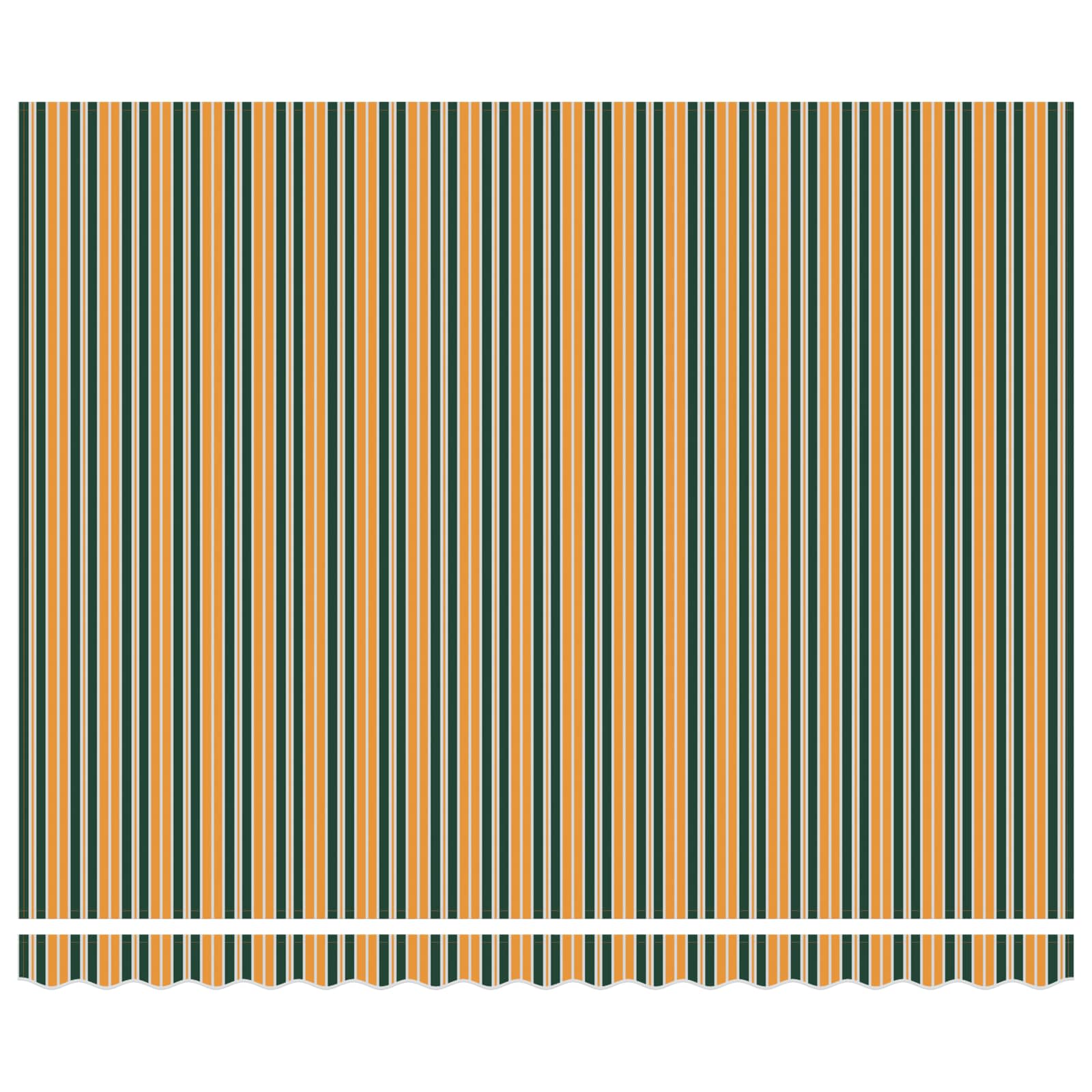 Električna retraktabilna tenda Zelena i žuta 400 × 300 cm