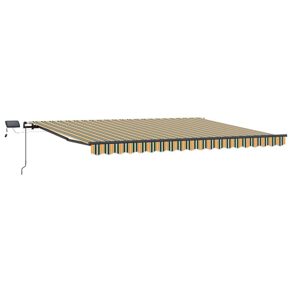 Skrovita tenda Zelena i žuta 400 ×300 cm tkanina