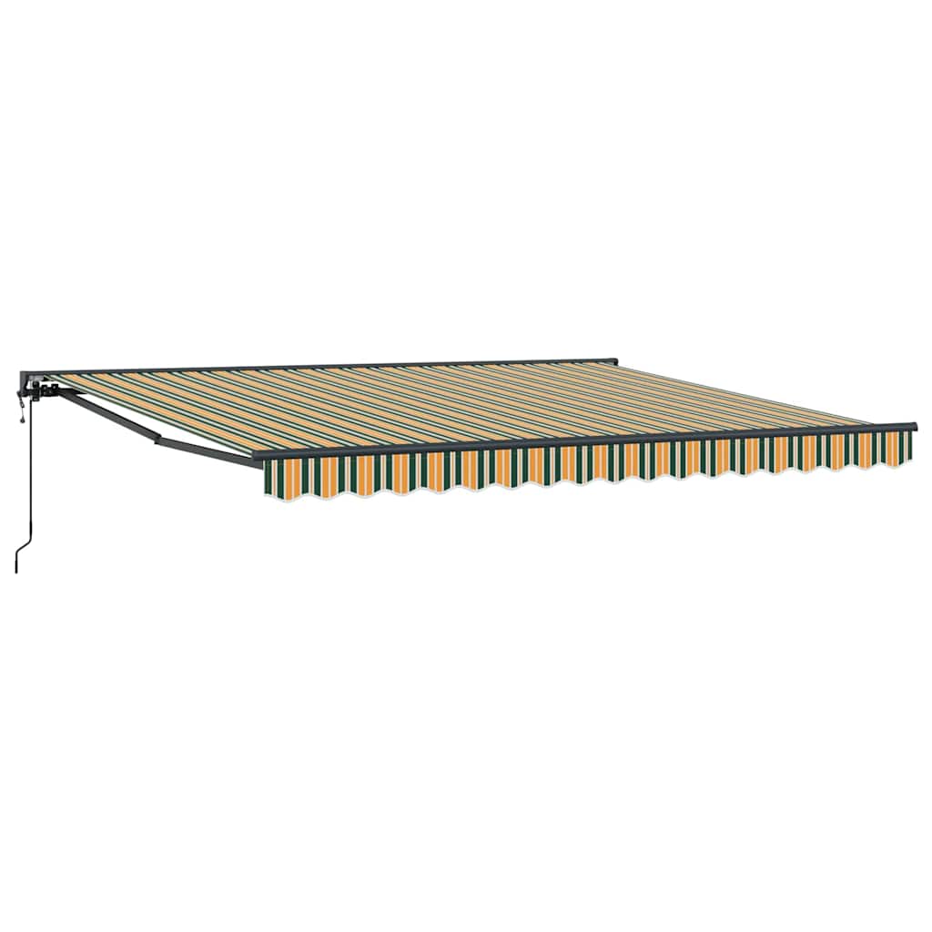 Okvir tende Zelena i žuta 400 × 300 cm Poliester s PU premazom