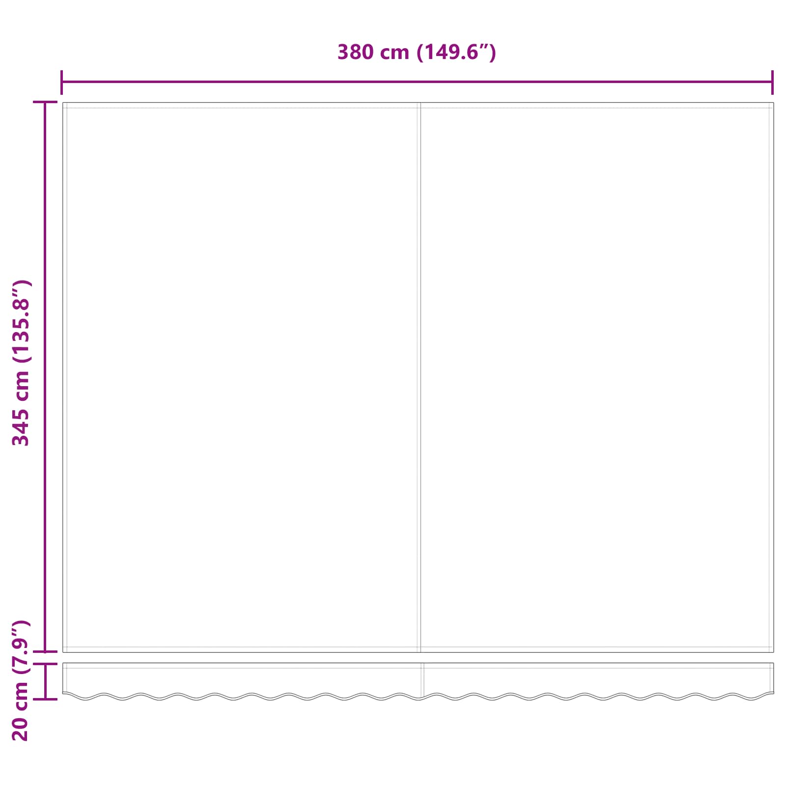 Povlačivi tende narančasta i smeđa 400 × 350 cm