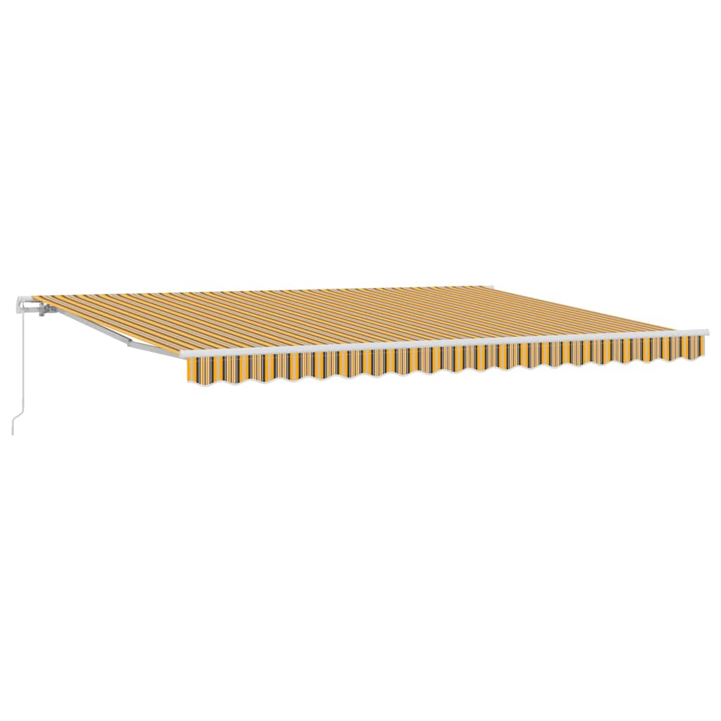 Povlačivi tende Šareni 450 × 300 cm Poliester i aluminij