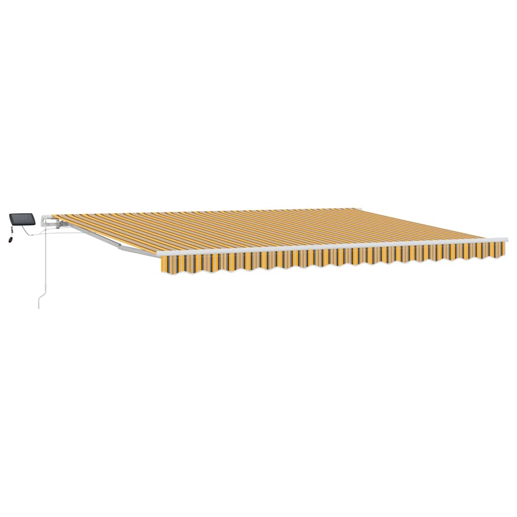 Povlačivi tende Šareni 450 × 300 cm Tkanina i Aluminij