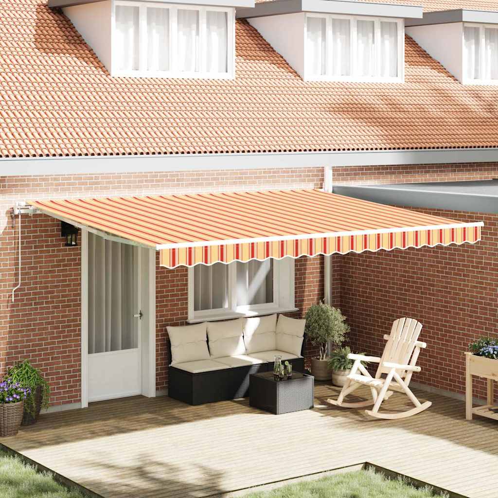 Povlačivi tende Žuta i narančasta 450 × 350 cm