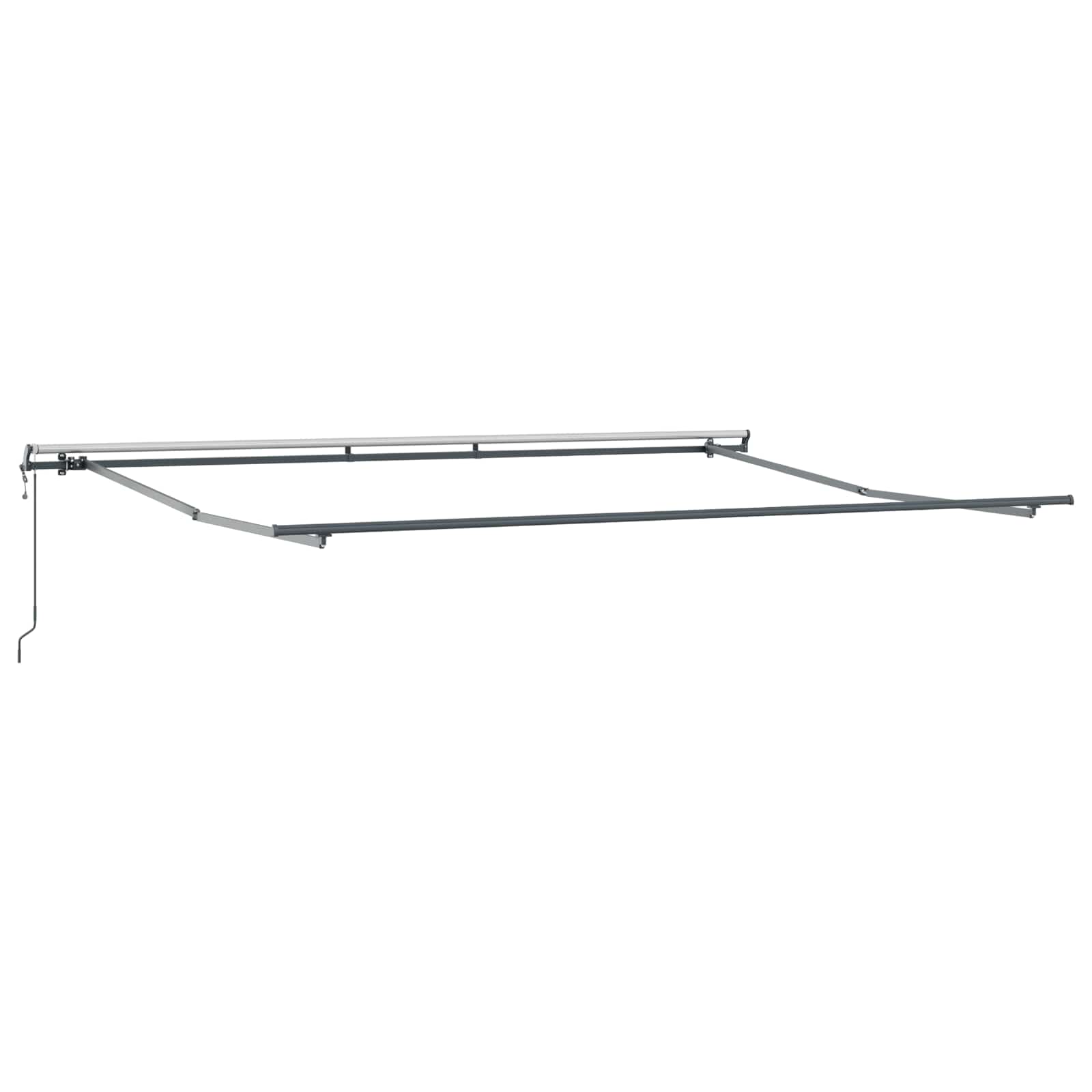 Povlačivi tende Šareni 450 × 350 cm Tkanina i Aluminij