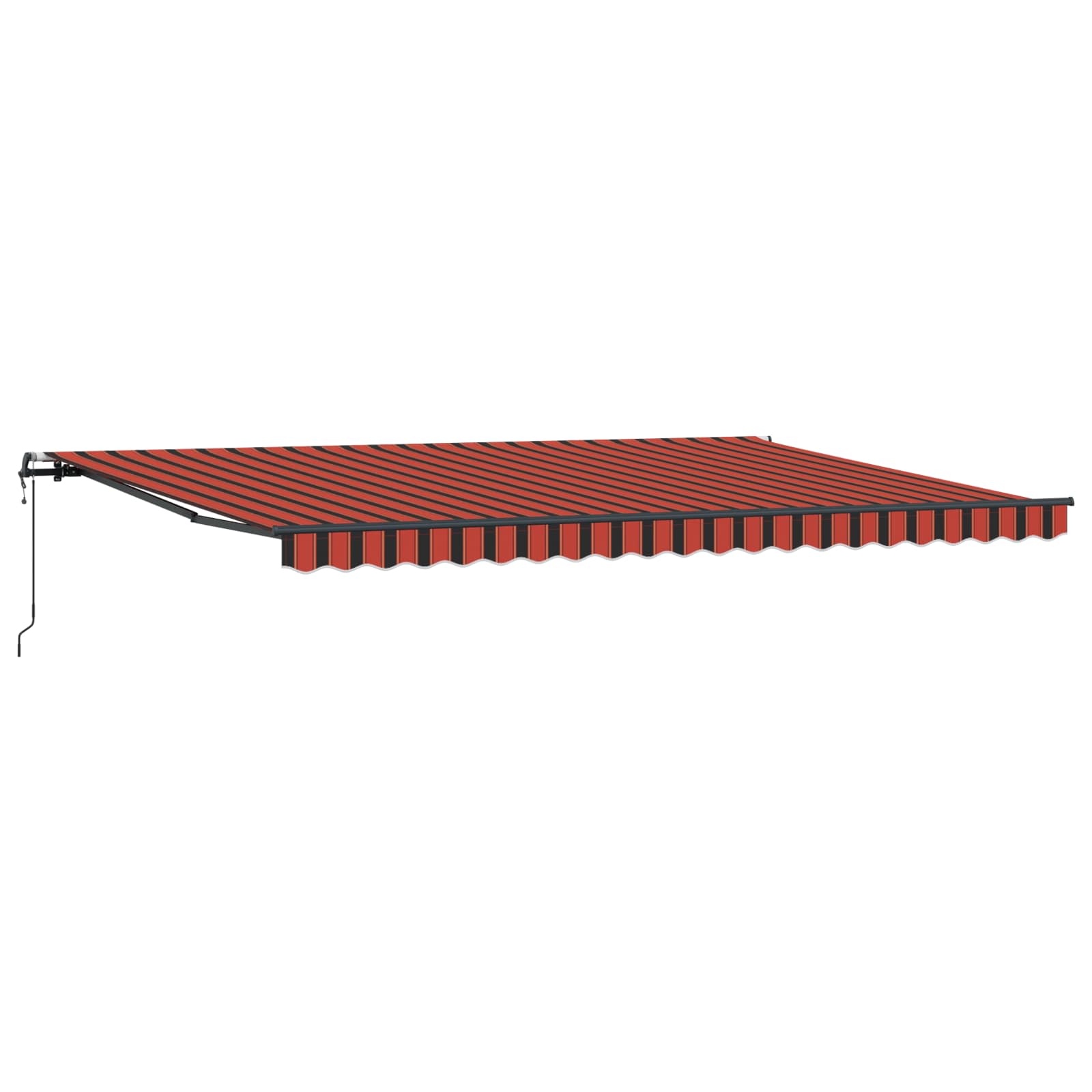Povlačivi tende narančasta i smeđa 500 × 300 cm