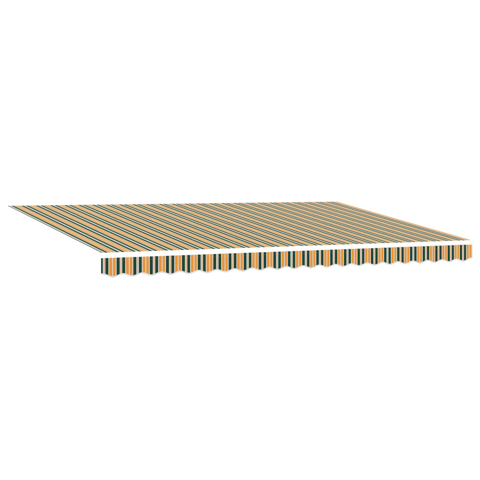 Okvir tende Zelena i žuta 500 × 300 cm Poliester s PU premazom