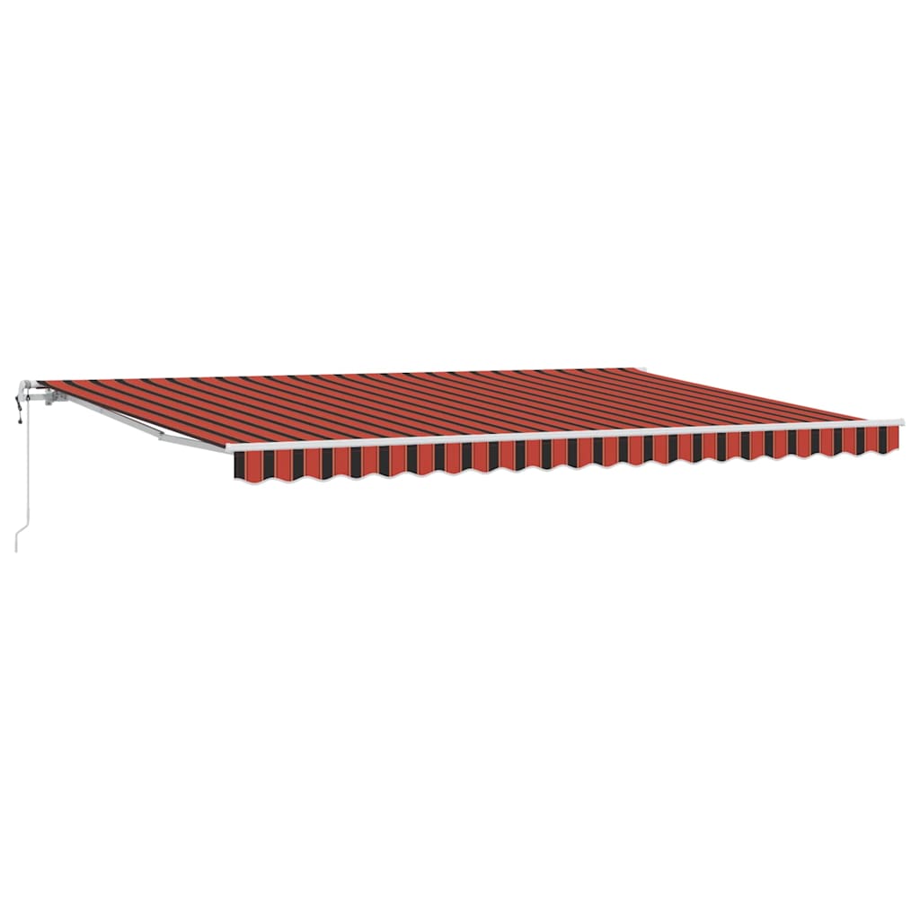 Povlačivi tende narančasta i smeđa 500 × 300 cm