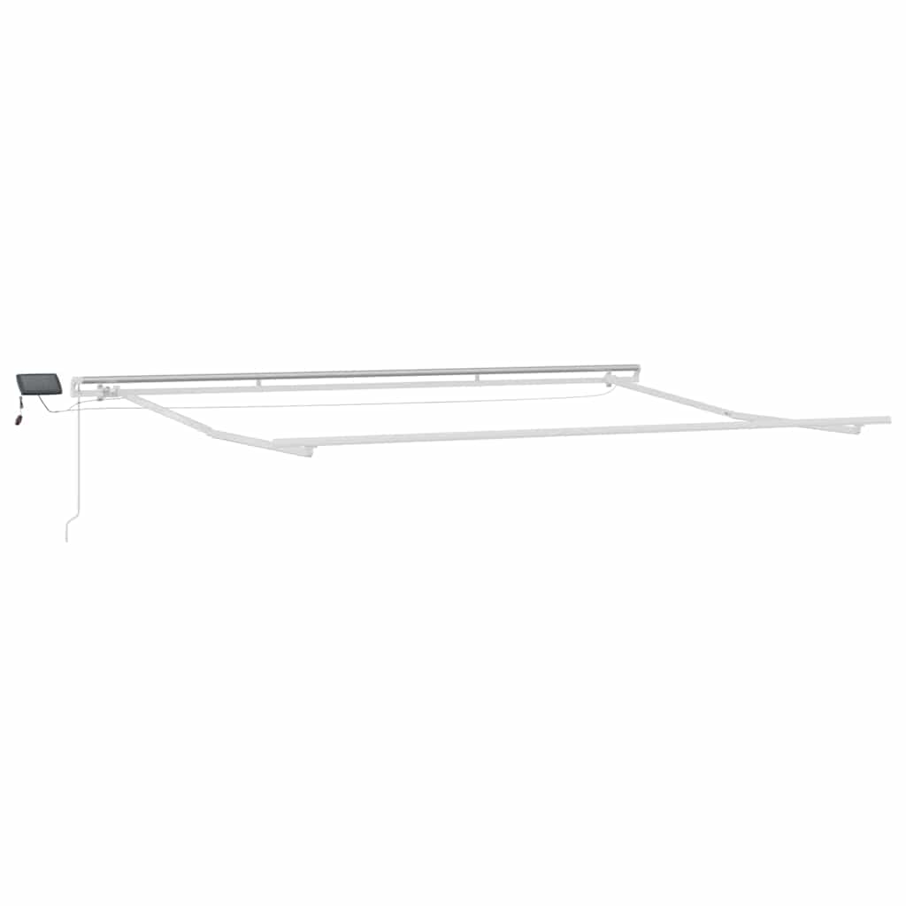 Skrovita tenda Žuta i narančasta 500 × 350 cm Tkanina i čelik