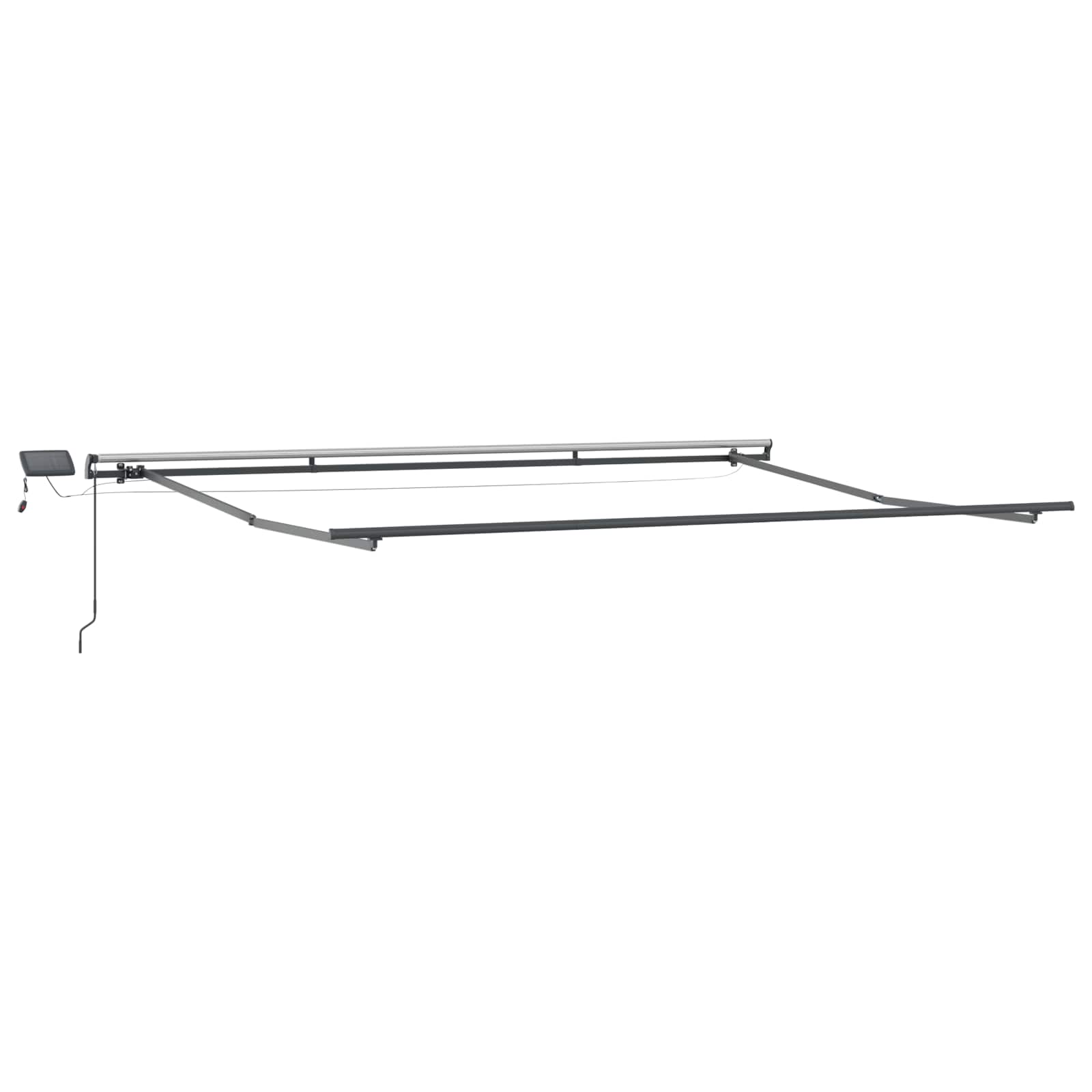 Povlačivi tende Šareni 500 × 350 cm Tkanina i Aluminij