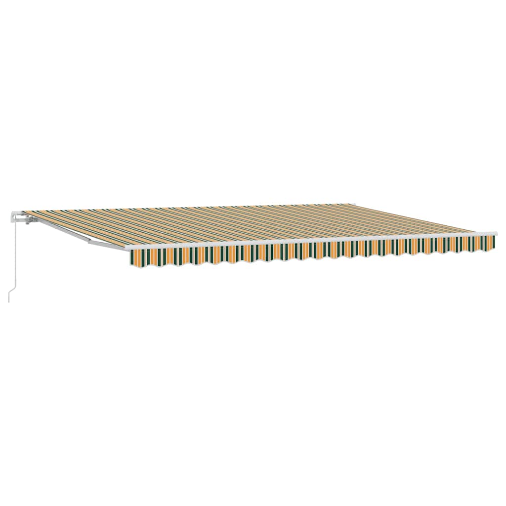 Povlačivi tende Šareni 500 × 350 cm Poliester i aluminij