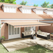 Skrovita tenda Šareni 600 × 300 cm tkanina