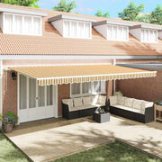 Povlačivi tende Šareni 600 × 300 cm Tkanina i Aluminij