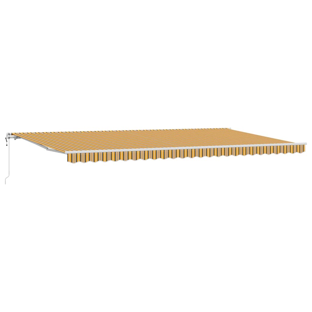 Povlačivi tende Šareni 600 × 350 cm Tkanina i Aluminij