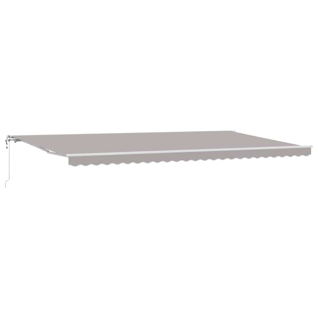 Povlačivi tende Svjetlosiva 600 × 350 cm Tkanina i Aluminij