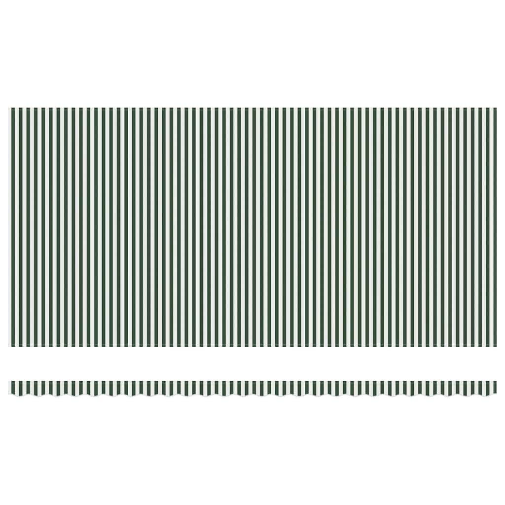 Povlačivi tende Zelena i bijela 600 × 350 cm
