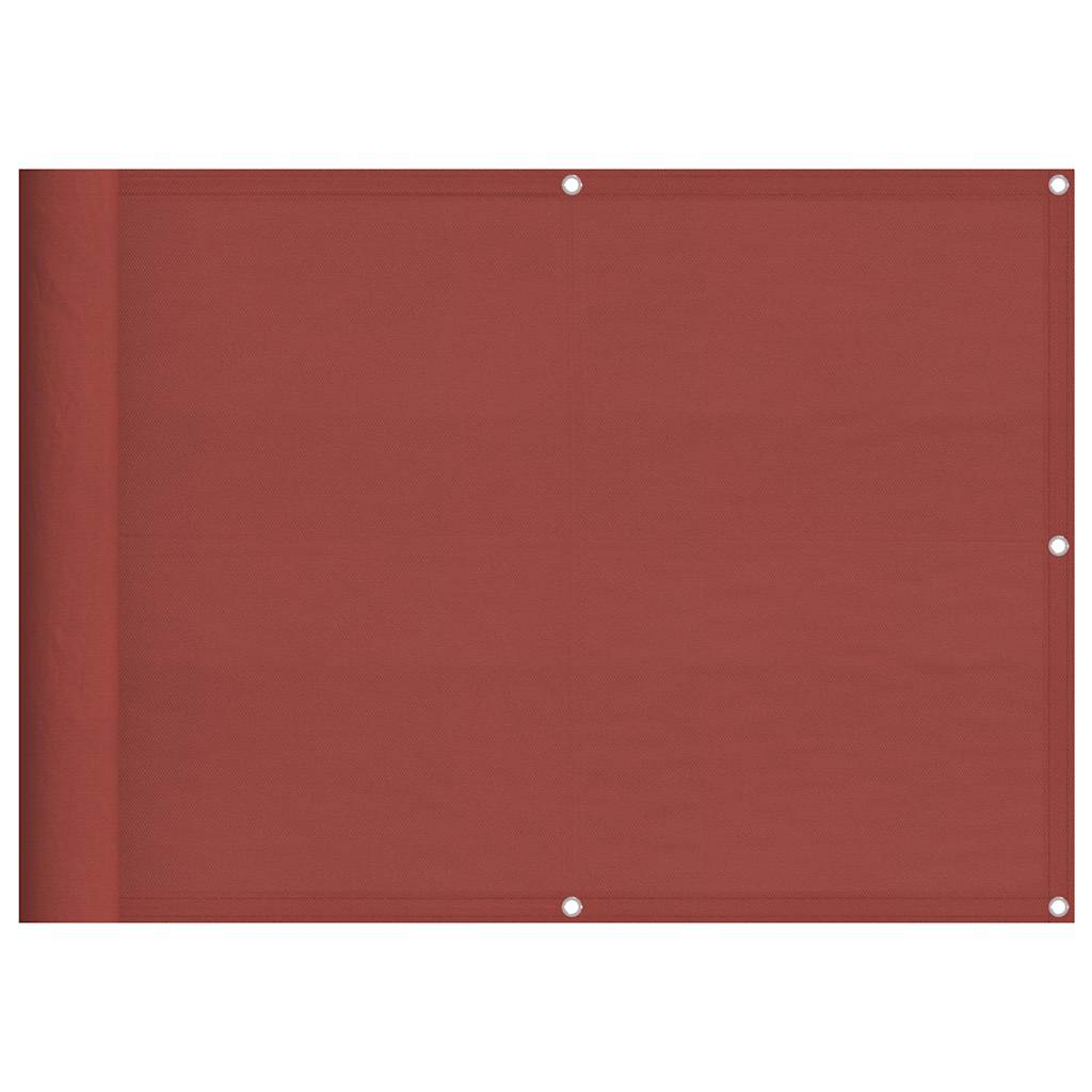 Balkonska pregrada Terakota 75x1000 cm 100% poliester Oxford