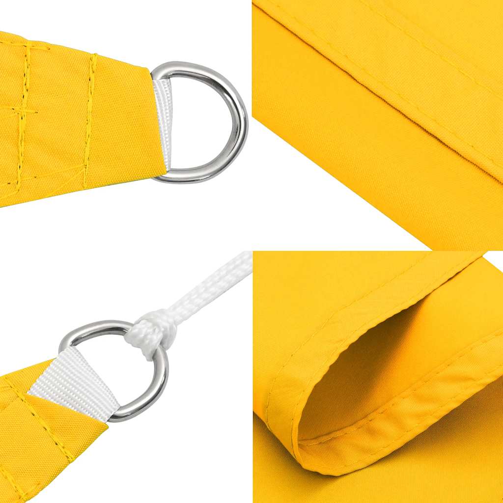 Jedro za sjenu od sunca žuto 7x5x5 m 100% poliester Oxford