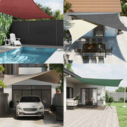 Sjenilo za sunce crveno 2x2x2 m 100% poliester oxford
