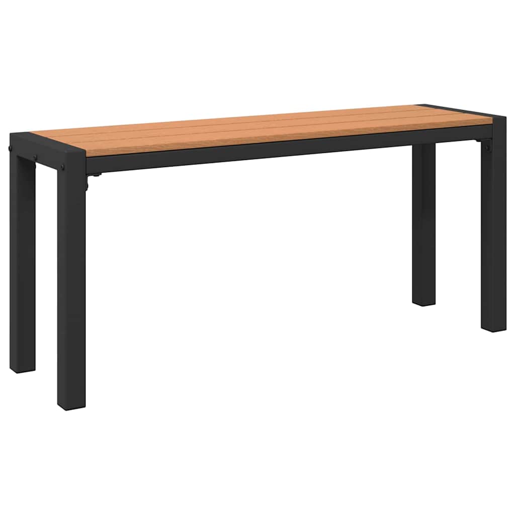 Vrtna klupa Smeđa 100 x 28 x 45cm Čelik