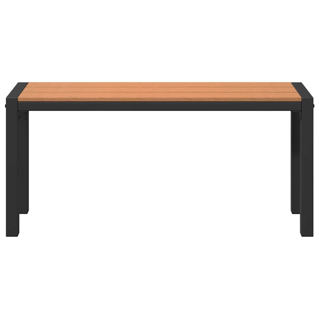 Vrtna klupa Smeđa 100 x 28 x 45cm Čelik