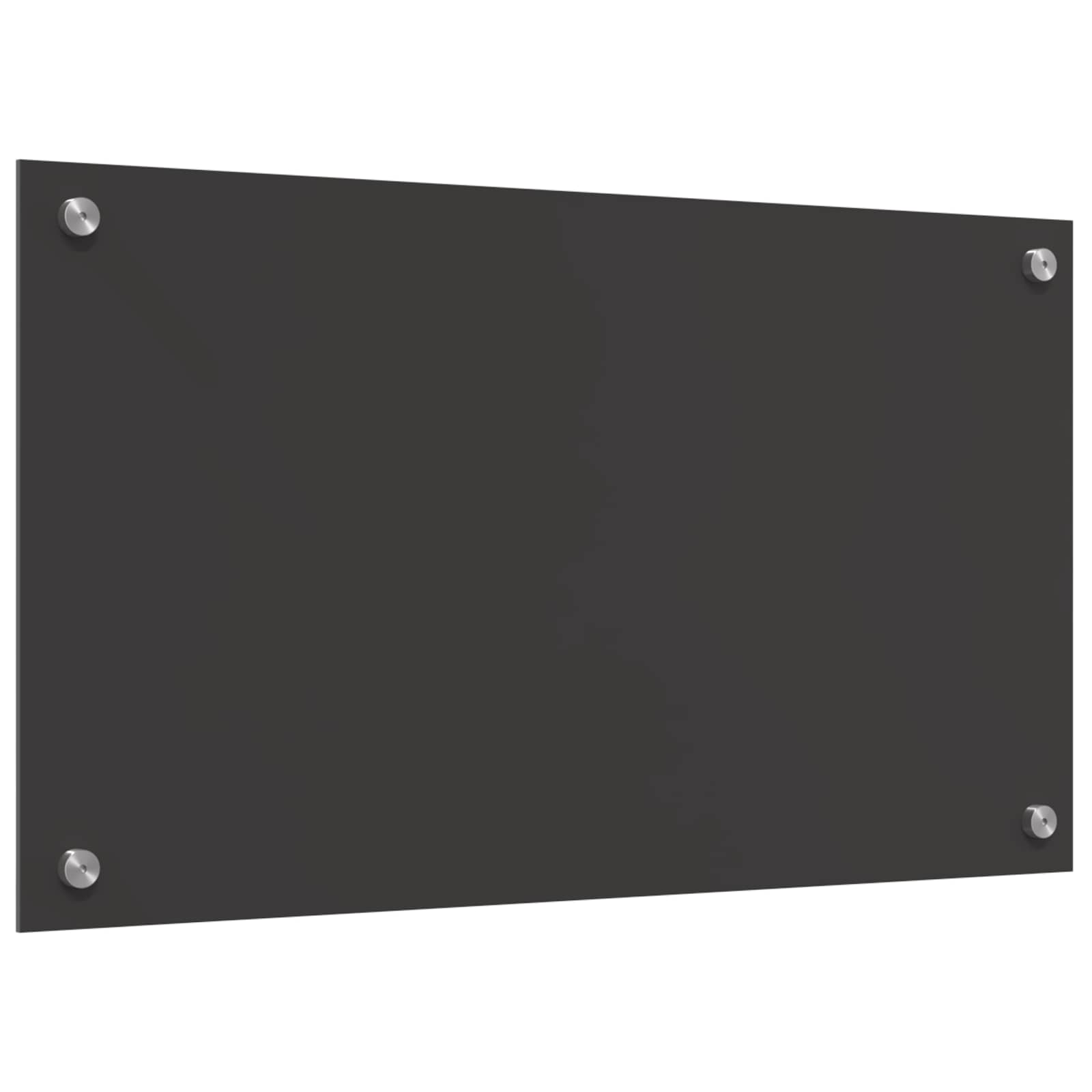 Kuhinjski zid Tamno siva 70 x 40 cm Staklo otporno na udarce