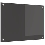 Kuhinjski zid Tamno siva 70 x 50 cm Staklo otporno na udarce