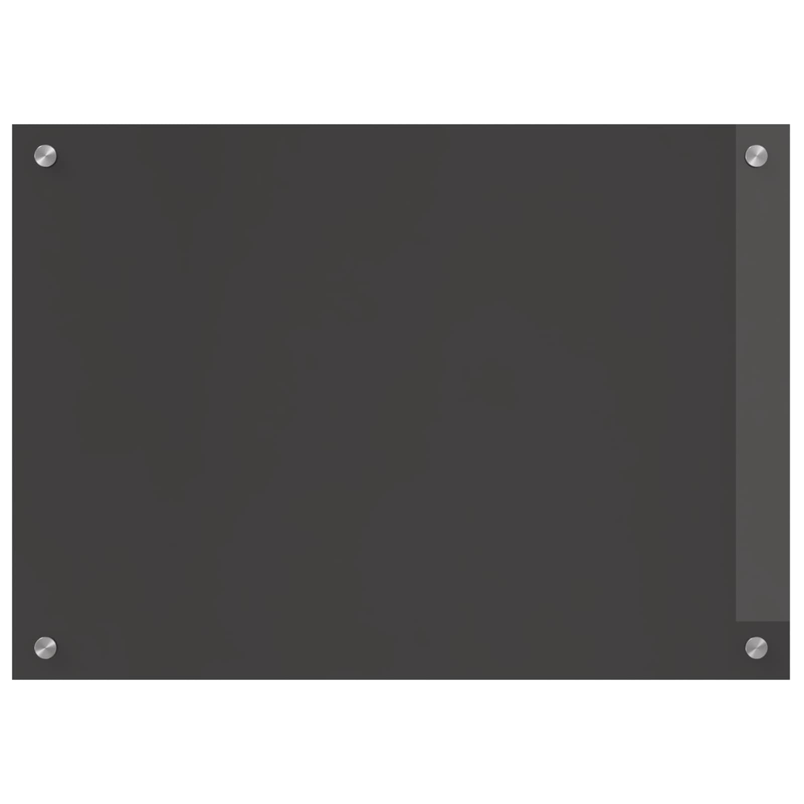 Kuhinjski zid Tamno siva 70 x 50 cm Staklo otporno na udarce